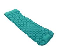 Bediffer Materassino Gonfiabile da Campeggio Compatto con Pompa a Pedale per Avventure All'aria Aperta, Escursionismo, Zaino in Spalla, 195x61 Cm (Blu)