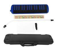 Bediffer Melodica a 32 Tasti in Blu per Principianti con Struttura Durevole Ed Esperienza di Gioco Confortevole (Blu)