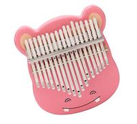 Bediffer Mini Strumento Portatile Kalimba Thumb Piano a 17 Toni con Suono Ricco per gli Amanti della Musica Acero Rosa