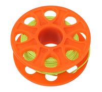 Bediffer Mulinello da Immersione con Filo Verde Fluorescente e Gancio a Doppia estremità 30 M Ideale per gli Sport Subacquei Plastica Resistente e Rame Arancione