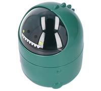 Bediffer Pattumiera da Tavolo Design Simpatico Dinosauro per Bambini Bocca Grande Plastica Resistente Antiscivolo per la Camera dei Bambini Dell'home Office (Dinosauro cucciolo verde)