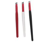 Bediffer Pennello Professionale per Sopracciglia Angolato per | Set 3 pezzi, nylon morbido, adatto per sopracciglia, ombretto, labbra
