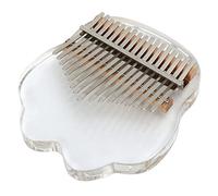 Bediffer Pianoforte Kalimba Trasparente a 17 Tasti con Suono Chiaro e Design Ergonomico per Bambini e Principianti in Acrilico e Acciaio Inossidabile