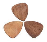 Bediffer Plettri per Chitarra in Legno Set 3 Pezzi Plettri in Legno Massello con Supporto per le Performance dei Chitarristi