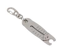 Bediffer Portachiavi con Controllo Accurato della Dimensione della Filettatura, Cercatore di Bulloni Imperiali Metrici a Doppia Scala per gli Appassionati di Automobili, 1 Pz