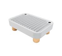 Bediffer Rampa per Lettiera per Gatti, Design Universale | Plastica PP resistente, facile da pulire, gambe antiscivolo, trappola a doppio strato