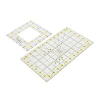Bediffer Righello per Quilting in Acrilico con Punto di Arresto della | Materiale trasparente e resistente, scale di facile lettura, ideale per la cucitura a macchina, perfetto per il fai da te