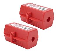 Bediffer Set di 2 Serrature con Tappo di Bloccaggio, Materiale ABS Durevole per Uso Industriale e Chimico Razionamento Dell'alimentazione 110 V-220 V