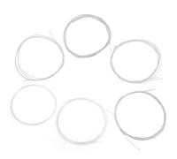Bediffer Set di 6 Corde per Oud Arabo, in Nylon Resistente, Lega di Rame Placcato Argento, per Musicisti e Principianti