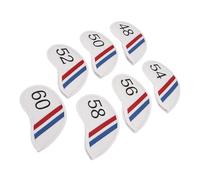 Bediffer Set di Coperture per Testa in Ferro da Golf in PU Leggero e Impermeabile per un Gioco Preciso 48 50 52 54 56 58 60 Gradi con Stampa del Numero