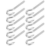 Bediffer Set di Ganci a Vite da 10 Ganci a Occhiello a Vite Durevoli in Acciaio Inossidabile per Applicazioni Leggere Nelle Industrie Chimiche e Meccaniche (Mch)
