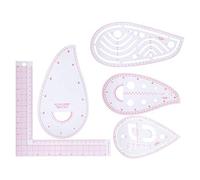 Bediffer Set di Righelli Curvi, Design in Plastica Leggera e Resistente | Strumento multifunzione per la progettazione di abbigliamento, scala di misurazione chiara, ideale per tagliare e disegnare