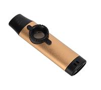 Bediffer Strumento Musicale Kazoo in Metallo con Tenuta Regolabile per Divertimento Canticchiante - Design in Resina Resistente e Metallo con 5 Diaframmi per Flauto (Oro)