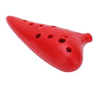 Bediffer Strumento Musicale Ocarina C Tune, Ocarina in ABS a 12 Fori Facile da Imparare per Adulti e Bambini, Perfetta per Studenti Professionisti (Rossa)