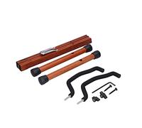 Bediffer Supporto per Chitarra Supporto in Legno Design Pieghevole Regolabile per Basso Elettrico Acustico Ukulele Mogano 2 unità