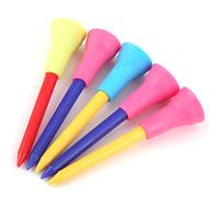 Bediffer Tee da Set da 5 Pezzi Tee in Plastica e Gomma Durevoli con Cuscini per Accessori per Allenamento All'aperto Lunghi 7,5 Cm