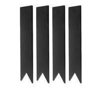 Beding Barrier Da Giardino - STURDY PROWN DIVIDER, 4pcs Black Metal Stake State Connector Clips | Confine Resistente Alle Intemperie Per Paesaggi Nel Percorso Del Parco Del Cantiere E Spazi Esterni Re