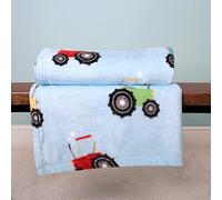 Bedlam - Farmyard Friends - Coperta in pile - 120 x 150 cm in blu