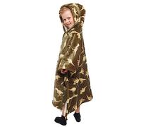Bedlam Poncho in Pile Sherpa, Poliestere, Verde, 75 x 92.5cm