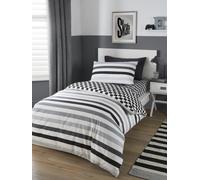 Bedlam Set copripiumino Bedlam Beckett A righe Easy Care Grigio