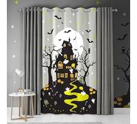 Bedlam Tenda Halloween Occhi a Occhiello - 1 Pannello Singolo W54 x L84 (138 x 214cm) - Luminoso al Buio - Casa Infestata - Decorazioni Halloween - Biancheria Abbinata Disponibile