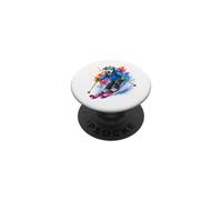 Bedlington Terrier Cane Sci Acquerello Splash Art PopSockets PopGrip Adesivo