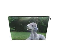 Bedlington Terrier Cani divertenti Cani pelosi Animali domestici, Borsa da toilette Borsa per trucco Borsa per cosmetici Borsa da toilette da viaggio portatile