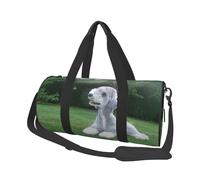Bedlington Terrier Cani divertenti Cani pelosi Animali domestici, Borsone da viaggio di grande capacità Borsa rotonda Borsa da viaggio sportiva Borsa da viaggio Borsa da fitness