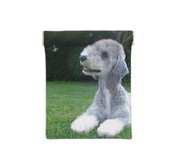 Bedlington Terrier Cani divertenti Cani pelosi Animali domestici, Spremere il portafoglio superiore da donna Borsa portaoggetti Piccola portamonete Portamonete