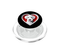 Bedlington Terrier Cuore carino cucciolo amante dei cani mamma o proprietario PopSockets PopGrip per MagSafe