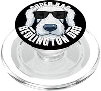 Bedlington Terrier Dad Funny Festa del papà Cane Papà Uomo PopSockets PopGrip per MagSafe