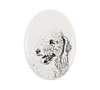 Bedlington Terrier lapide con foto di cane Art-Dog