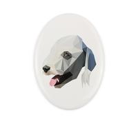 Bedlington Terrier piastrella geometrica Art-Dog