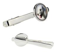 Bedlington Terrier spilla per cravatta in scatola con foto Art-Dog