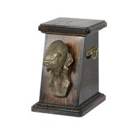 Bedlington Terrier - urna di legno con l'immagine di un cane Art Dog IT Tipo 3