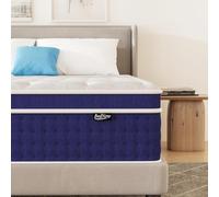 Bednew Materasso 200 x 200 cm, 30 cm, materasso a molle H4, altezza 7 zone, ortopedico a molle insacchettate con strato di memory foam, certificato Öko-Tex, 101 notti di prova