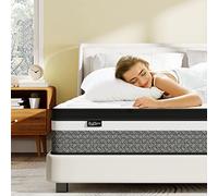 Bednew Materasso una Piazza e Mezza 120x200 cm, Molle Insacchettate Individuali e Topper in Memory Foam, Design Ergonomico a 7 Zone per Sollievo dalla Lombalgia, Altezza 31 cm, 101 Notti di Prova