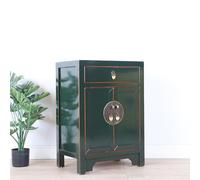 BEDOIN Armadietto cinese Ming in legno di olmo rosso, semplice antico armadio telefonico, credenza divano, tinta unita, finitura naturale, per soggiorno, camera da letto, hotel, appartamento, verde, 2