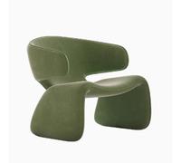 BEDOIN Balcone Reception Lounge Sofa, Hotel Negotiation Leisure Table and Chair Combination, Light Luxury Living Room Single Sofa Chair, Easy To Clean, Velvet Fabric B