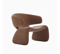 BEDOIN Balcone Reception Lounge Sofa, Hotel Negotiation Leisure Table and Chair Combination, Light Luxury Living Room Single Sofa Chair, Easy To Clean, Velvet Fabric C