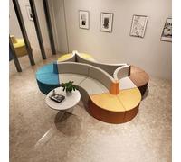 BEDOIN Combinazione creativa a forma di divano da ufficio double-face, divano modulare, divani a nuvola in spugna ad alta densità, per sala attività area di riposo per bambini, 290 x 200 cm