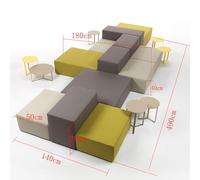 BEDOIN Divano Bank Hall, Combinazione di divani dalla forma speciale per l'area ricreativa della hall aziendale B