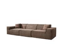 BEDOIN Divano componibile componibile, comodo divano a 3 posti in memory foam, con tessuto a coste, per soggiorno, camera da letto, appartamento, casa, ufficio, caffè, 300 x 100 x 70 cm