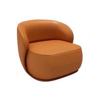 BEDOIN Divano moderno Mid-Century con comodi cuscini, piccolo divano Loveseat per ufficio, soggiorno, appartamento, camera da letto, divano in tessuto traspirante arancione-1