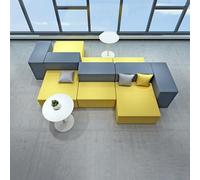 BEDOIN Divano Modulare a Blocchi Di Colore, Divano Ergonomico, Set Di Divani Oversize, Struttura In Legno Massiccio, Schiuma Ad Alta Densità, Per Soggiorno, Studio, Ufficio E Edificio 350 * 260cm