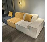 BEDOIN Divano modulare contemporaneo Deluxe Comfort, divano a compressione sottovuoto, comodo divano profondo, con diversi modi di sistemare, per soggiorno, ufficio, camera da letto, giallo, 1-220 x