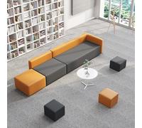 BEDOIN Divano Modulare Minimalista, Divano Angolare Trasformabile, Struttura In Legno Massiccio, Per Area Di Riposo E Attesa Dei Genitori Nelle Istituzioni Di Formazione grey-310 * 60cm
