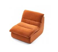 BEDOIN Divano pigro a compressione a vuoto, divani con sacco di fagioli, divano singolo per salotto, per appartamenti, angolo lettura, luogo per giochi e cinema orange-155 * 100 * 73cm
