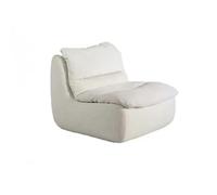 BEDOIN Divano pigro a compressione a vuoto, divani con sacco di fagioli, divano singolo per salotto, per appartamenti, angolo lettura, luogo per giochi e cinema White-100 * 80 * 80cm