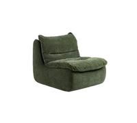 BEDOIN Divano pigro a compressione a vuoto, divani con sacco di fagioli, divano singolo per salotto, per appartamenti, angolo lettura, luogo per giochi e cinema green-100 * 80 * 80cm